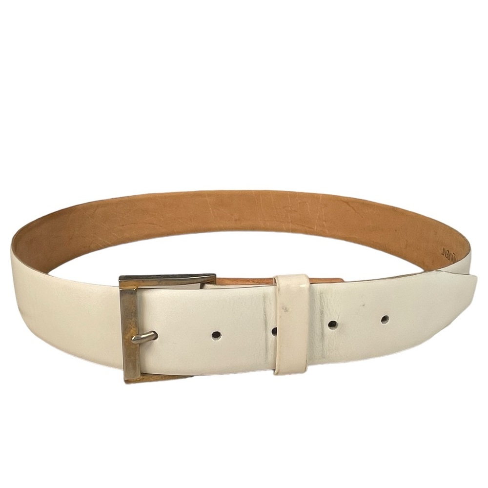 Vintage Yves Saint Laurent white belt